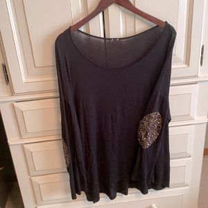 Blank Long Sleeve with Gold Accent